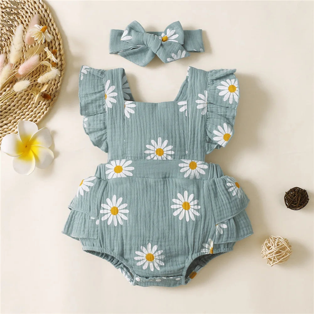 Newborn Romper with Headband
