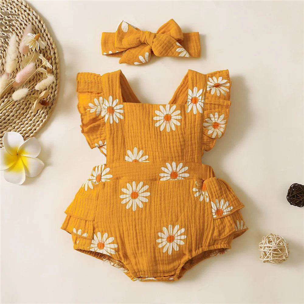 Newborn Romper with Headband