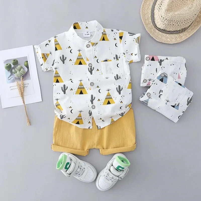 2PCS Children's Summer AB COTTON