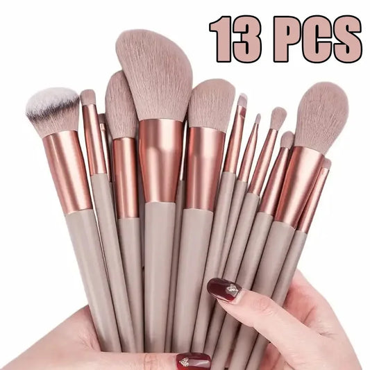 LOLE 13Pcs Soft Fluffy Makeup Brushes