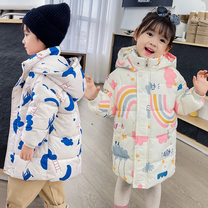 MINI LADY 2024 Coat For Kids 2-7 Years Cotton Warm Outerwear JACKET