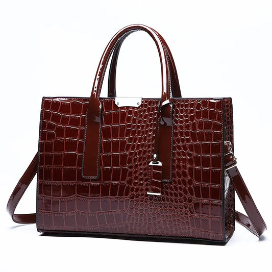 Crocodile Print Women Handbags
