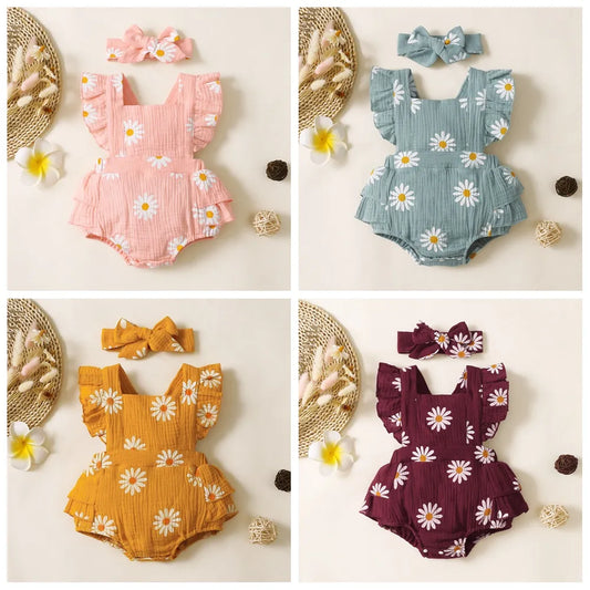 Newborn Romper with Headband