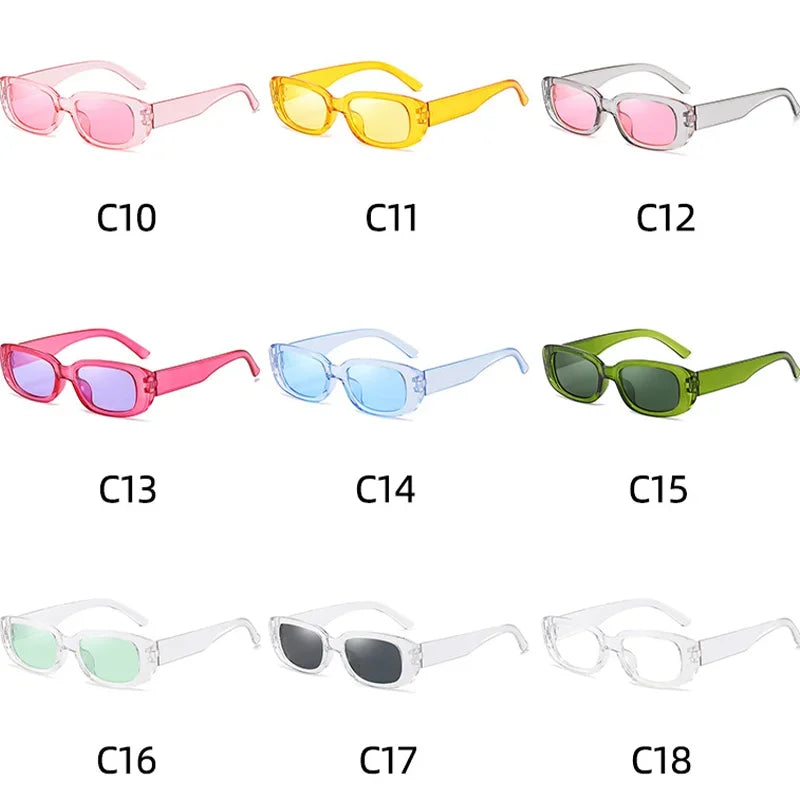 Sun Glasses Female Small Ellipse Eyewear UV400 Oculos De Sol