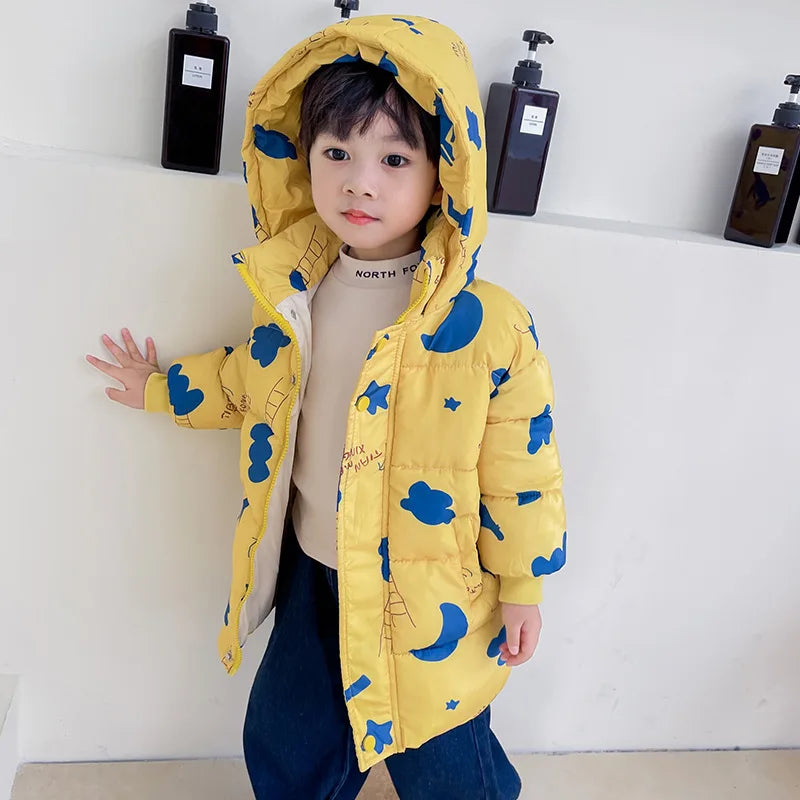 MINI LADY 2024 Coat For Kids 2-7 Years Cotton Warm Outerwear JACKET