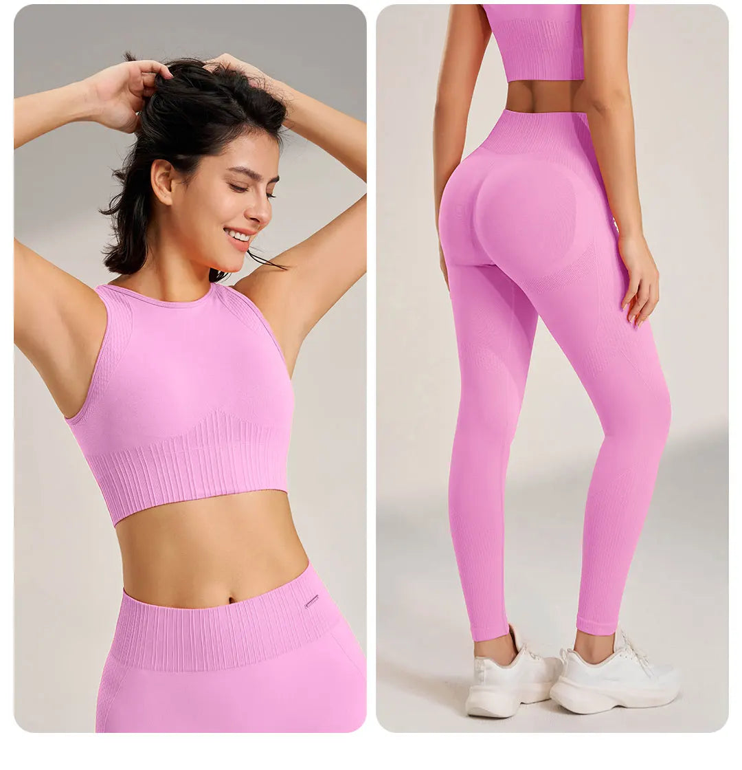 SOAL Two Piece Seamless Fitness Exercise Clothing