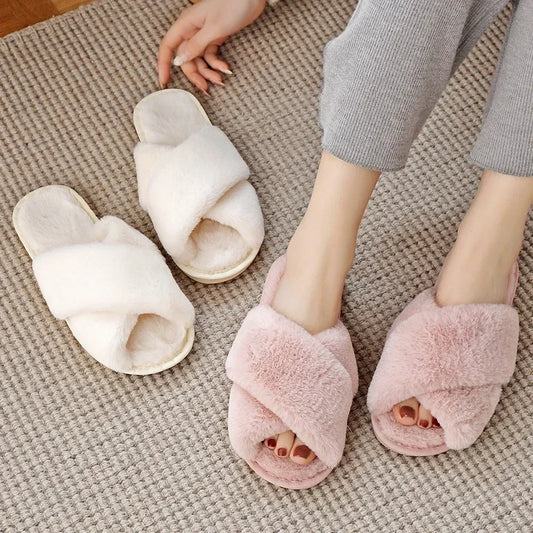 2024 Women'S Cross Band Slippers